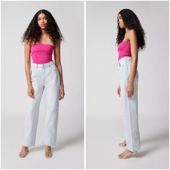 NWT Abrand A Carrie High Rise Jean in Millie Relaxed Fit 27 - Picture 2 of 12